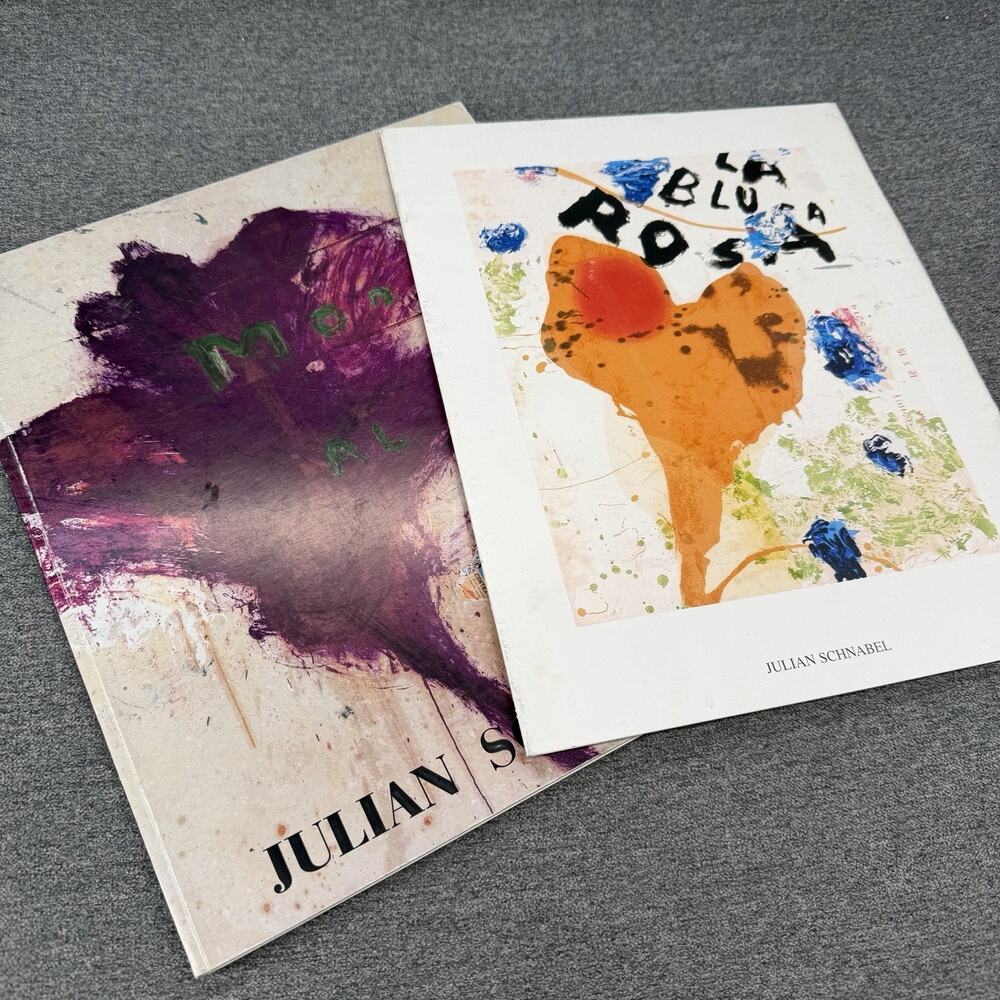 1995 Julian Schnabel LA BLUSA ROSA Galeria Ramis Barquet Art Book & Trifold Card